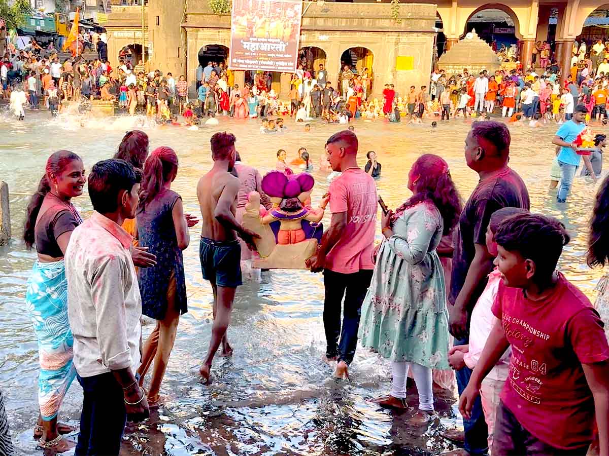 Ganesh Visarjan at Ramkund Nashik