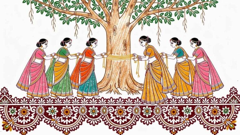 Vat Purnima Quotes in Marathi Rangoli Ukhane Images Wishes Vat Savitri Photos Featured Image