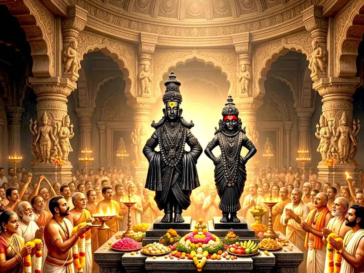 Shri Vitthal Rukmini Mandir at Pandharpur representative image