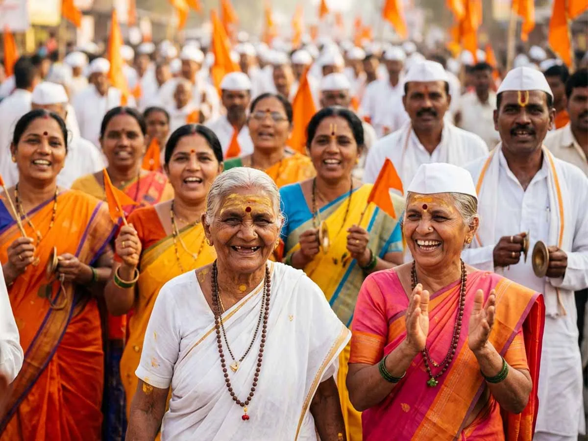 Warkari Wari pilgrimage tradition of the great Bhakti movement of Maharashtra