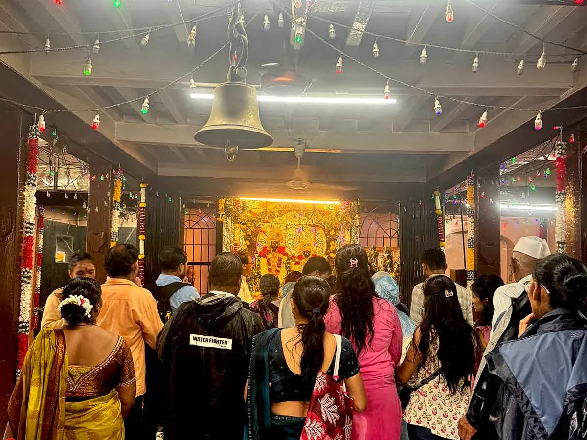 Devotees at Vitthal Rukmini Mandir Nashik on Ashadhi Ekadashi