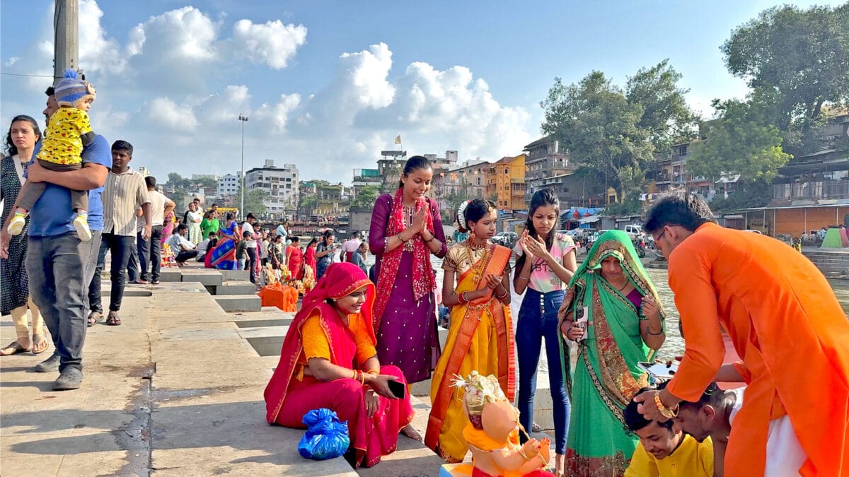 Ganpati Visarjan at Ramkund Nashik 2025 Ganeshotsav Anant Chaturdashi