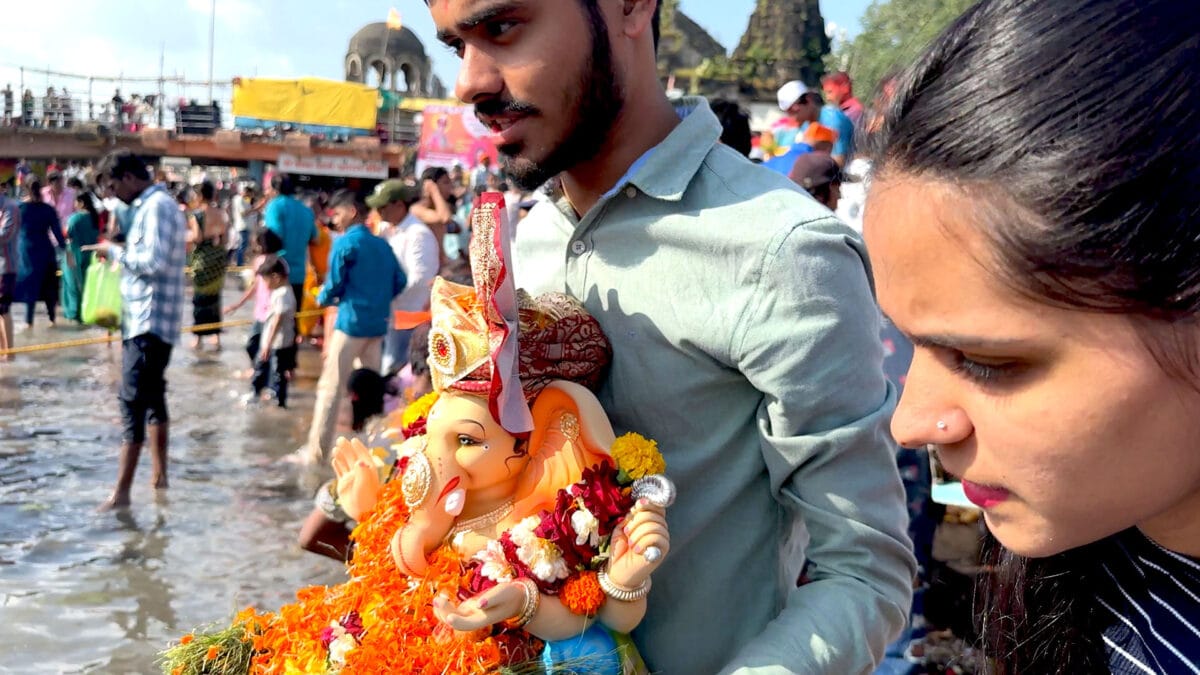 Ganpati Visarjan at Ramkund Nashik 2025 Ganeshotsav Anant Chaturdashi