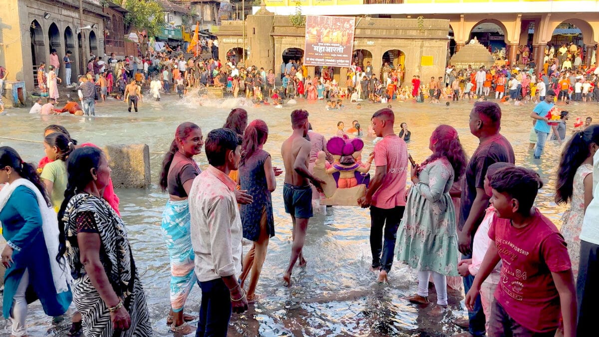 Ganpati Visarjan at Ramkund Nashik 2025 Ganeshotsav Anant Chaturdashi
