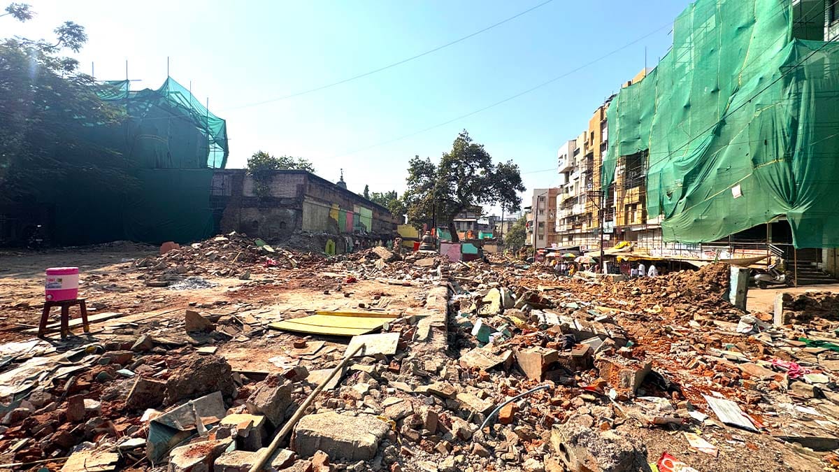 Nashik News Demolition Near Kalaram Temple as Ram Kal Path Project Progresses in Panchavati Nashik Images