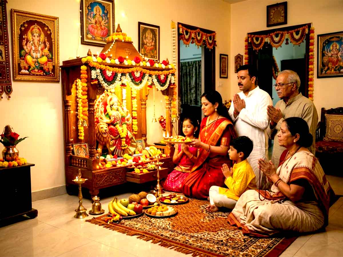 Chaitra Navratri 2026 Photos Maa Durga Ghatastaphana Colours Images 3