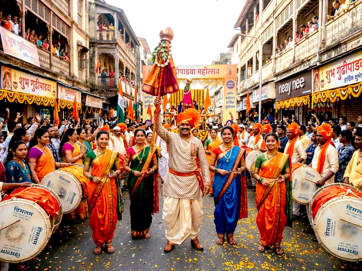 Gudi Padwa 2026 Date Rangoli Wishes Marathi New Year Images