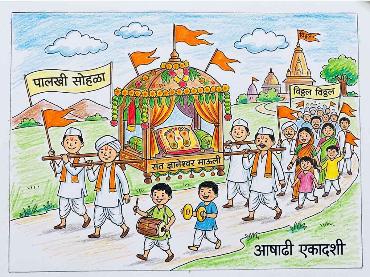 Ashadhi Ekadashi Drawing Ideas 2026 Temple City Nashik Photos
