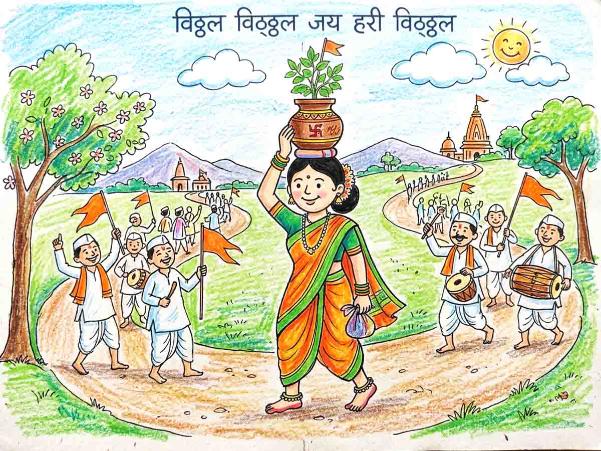 Ashadhi Ekadashi Drawing Ideas 2026 Temple City Nashik Photos