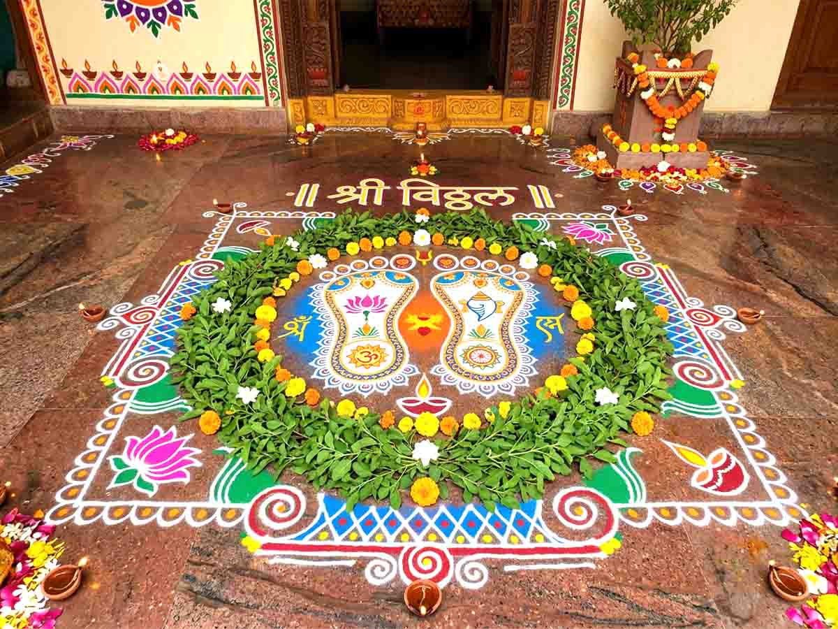 Ashadhi Ekadashi Rangoli Ideas Designs 2026