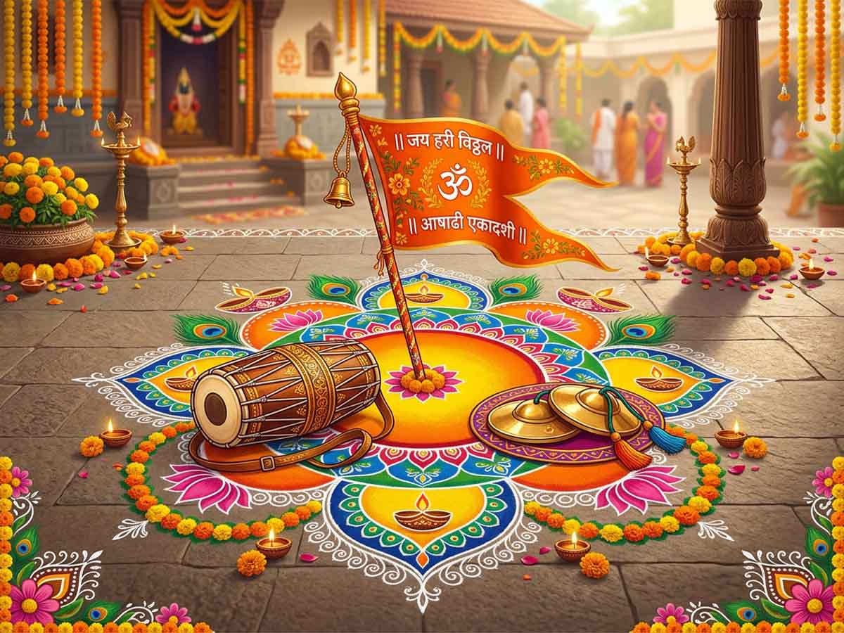 Ashadhi Ekadashi Rangoli Ideas Designs 2026