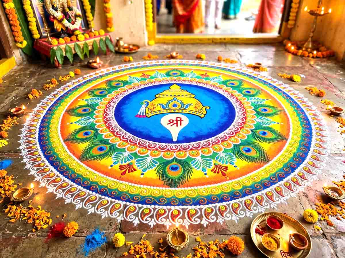 Ashadhi Ekadashi Rangoli Ideas Designs 2026