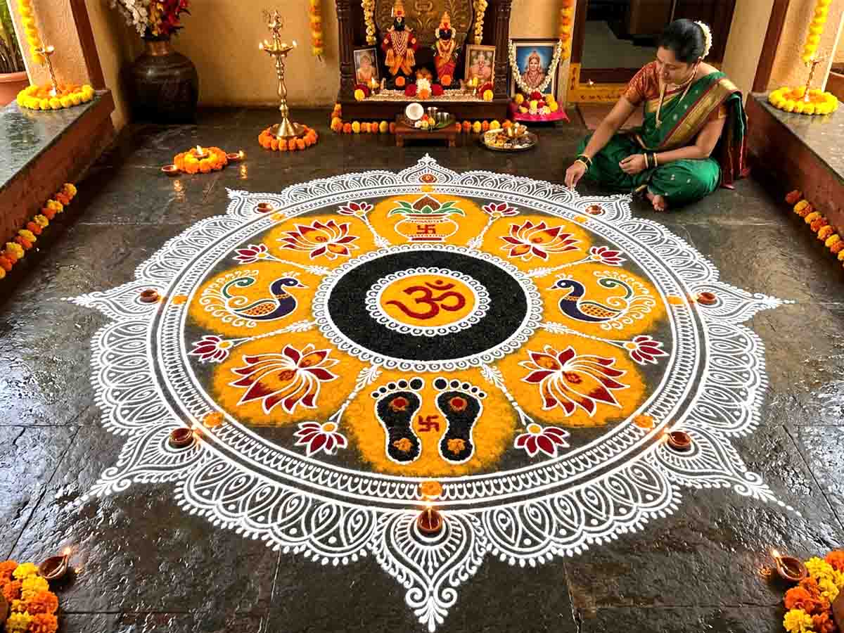Ashadhi Ekadashi Rangoli Ideas Designs 2026