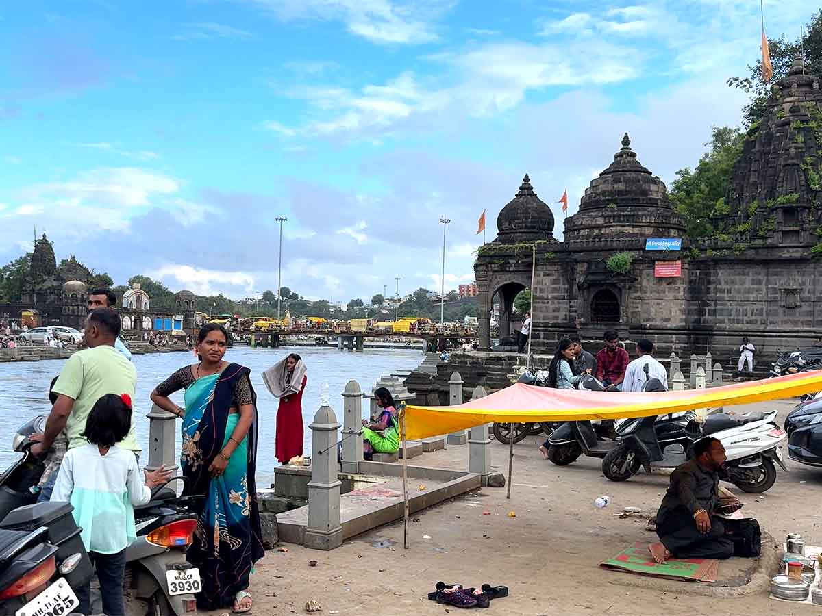 Nilkantheshwar Mandir on the right bank of the Godavari near Ramkund