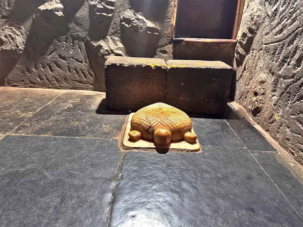 Third chamber inside the cave with the Kurma (tortoise) statue