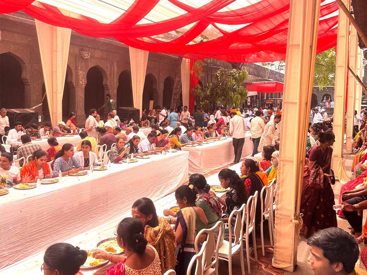 Chaitra Saptami Mahaprasad at Kalaram Mandir Nashik