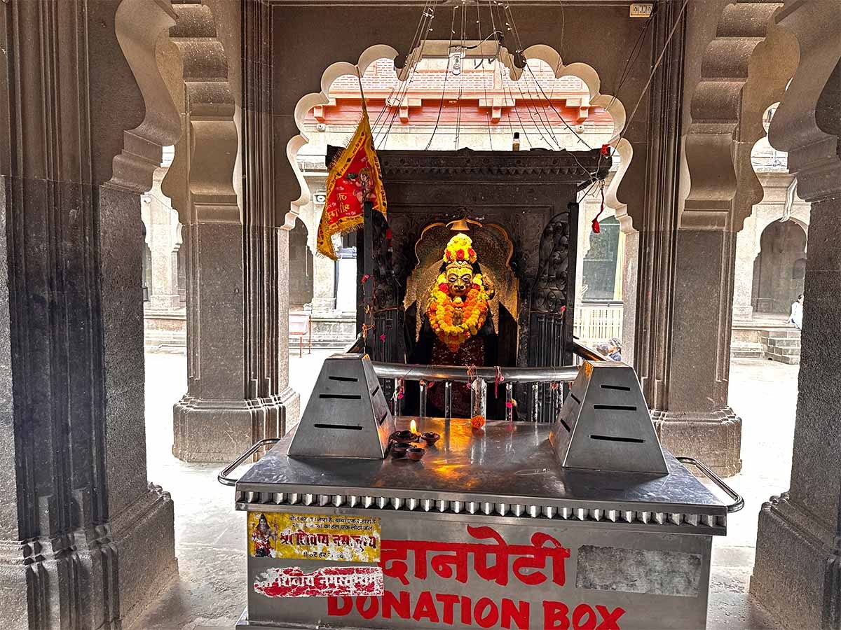 Hanumanji Mandir inside the Sabha Mandap at Kalaram Mandir Nashik