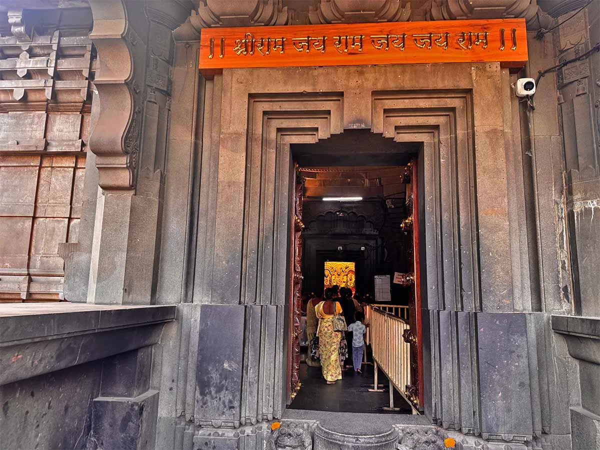 Kalaraam Mandir Nashik Garbhagriha Entrance
