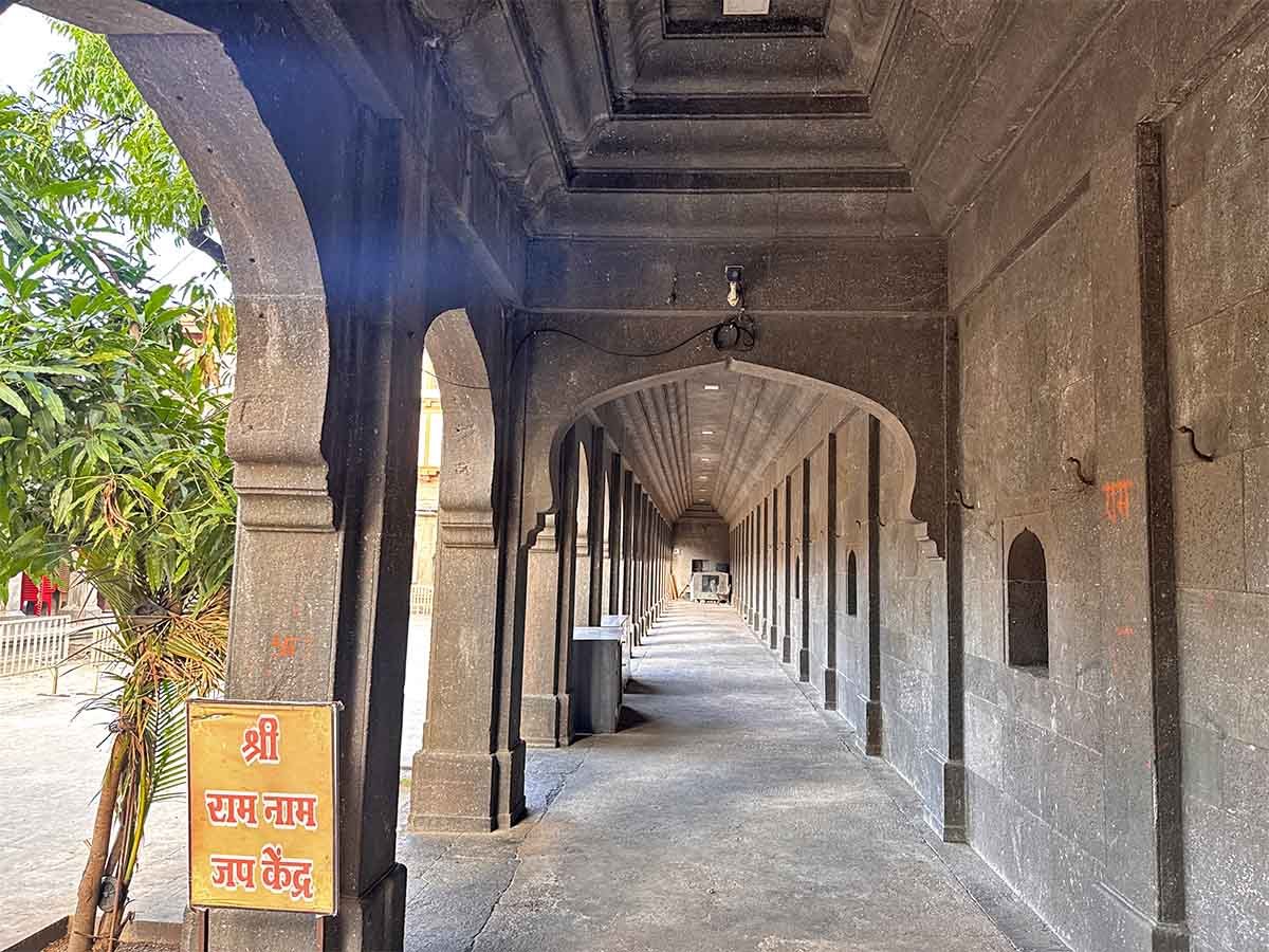 Shelters on all four sides of the temple