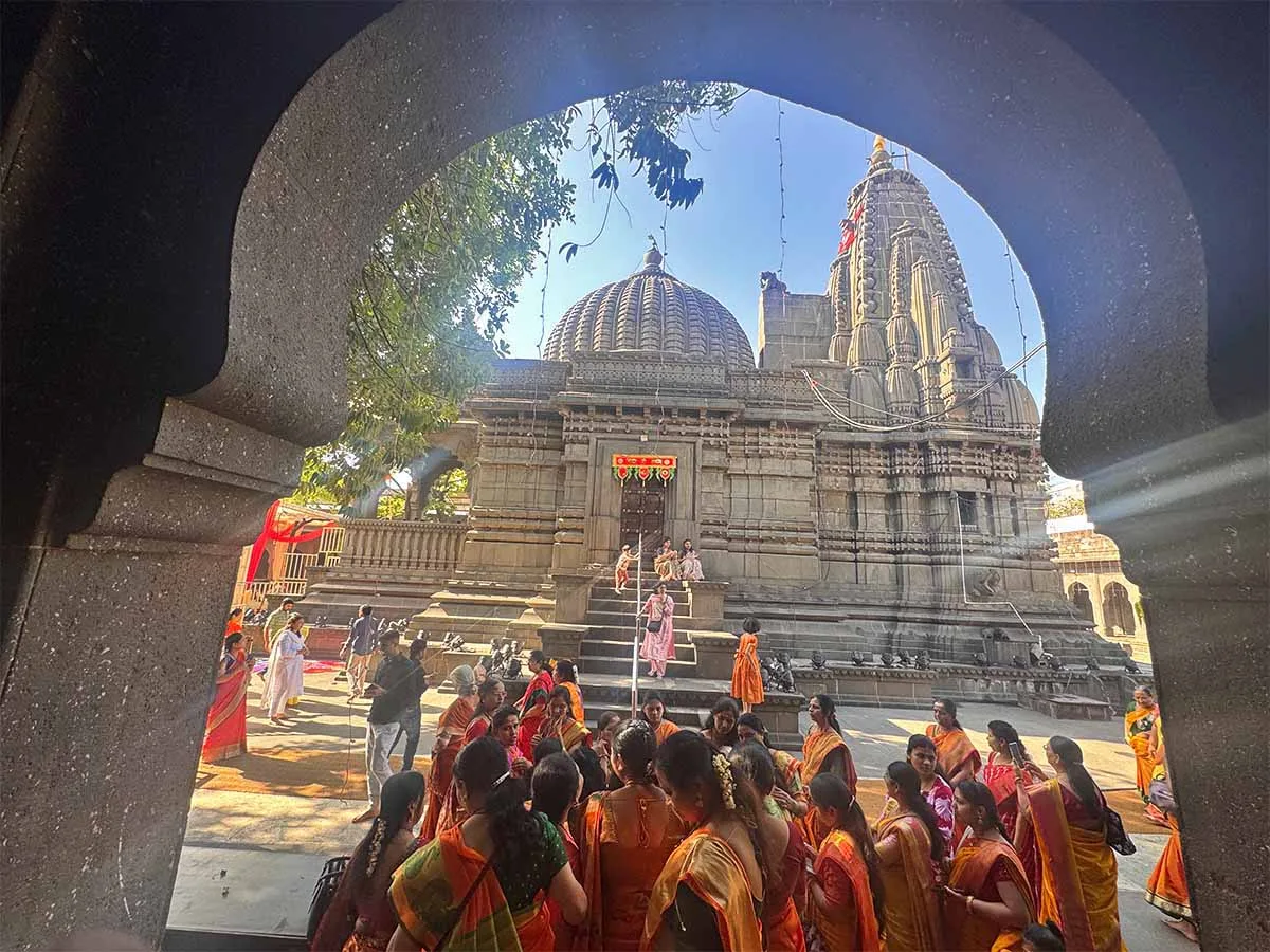 Devotees visit Kalaram Mandir Nashik during Vasant Navratri